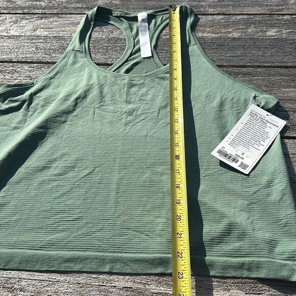 Lululemon Swiftly Tech Racerback Tank Top 2.0 Race grey eucalyptus size 14 NWT - Picture 6 of 8